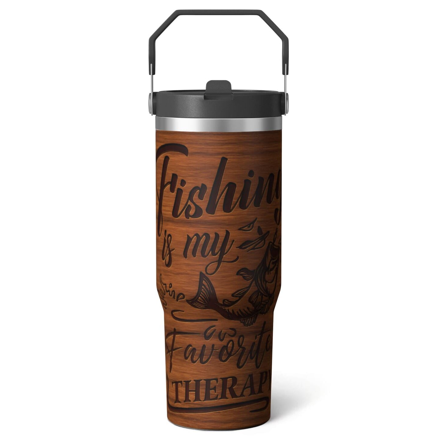 1pc Movie 30oz Tumbler with Straw & Handle - Insulated Stainless Steel Cup | Holiday Gift for Man Women (Christmas, Valentine's, Birthday)