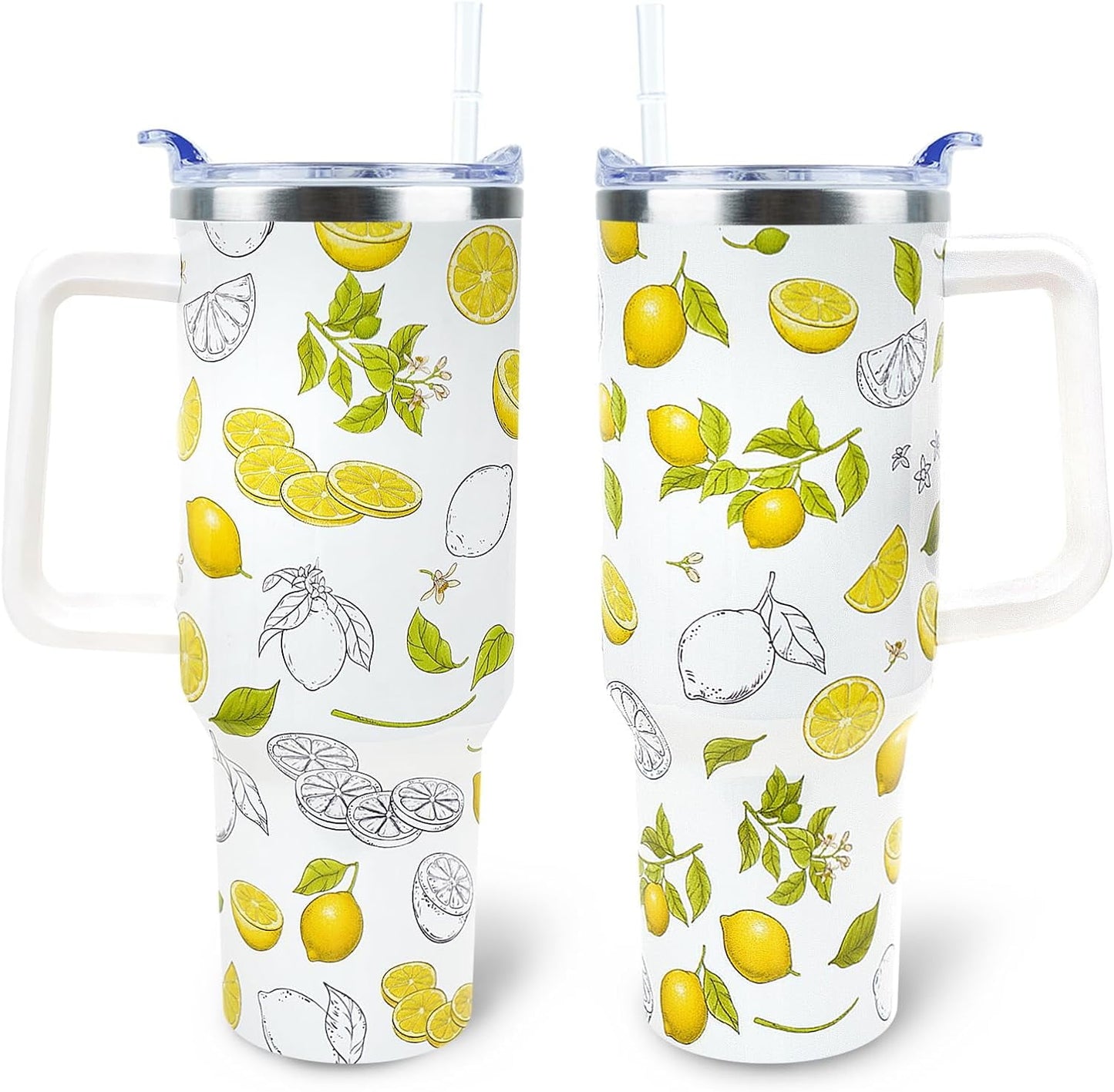 Mom Tumbler 40 oz Tumbler with Handle and Straw Lid Leak Proof - Best Mom Ever Tumbler for Christmas Mothers Day Birthday Gifts for Mom Women - Stainless Steel Cup