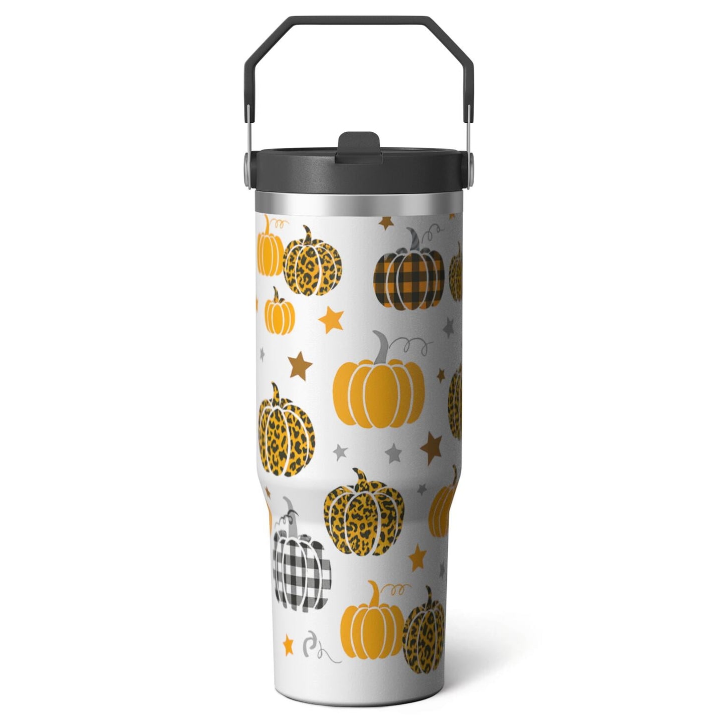 1pc cherry 30oz Tumbler with Straw & Handle - Insulated Stainless Steel Cup | Holiday Gift for Man Women (Christmas, Valentine's, Birthday)