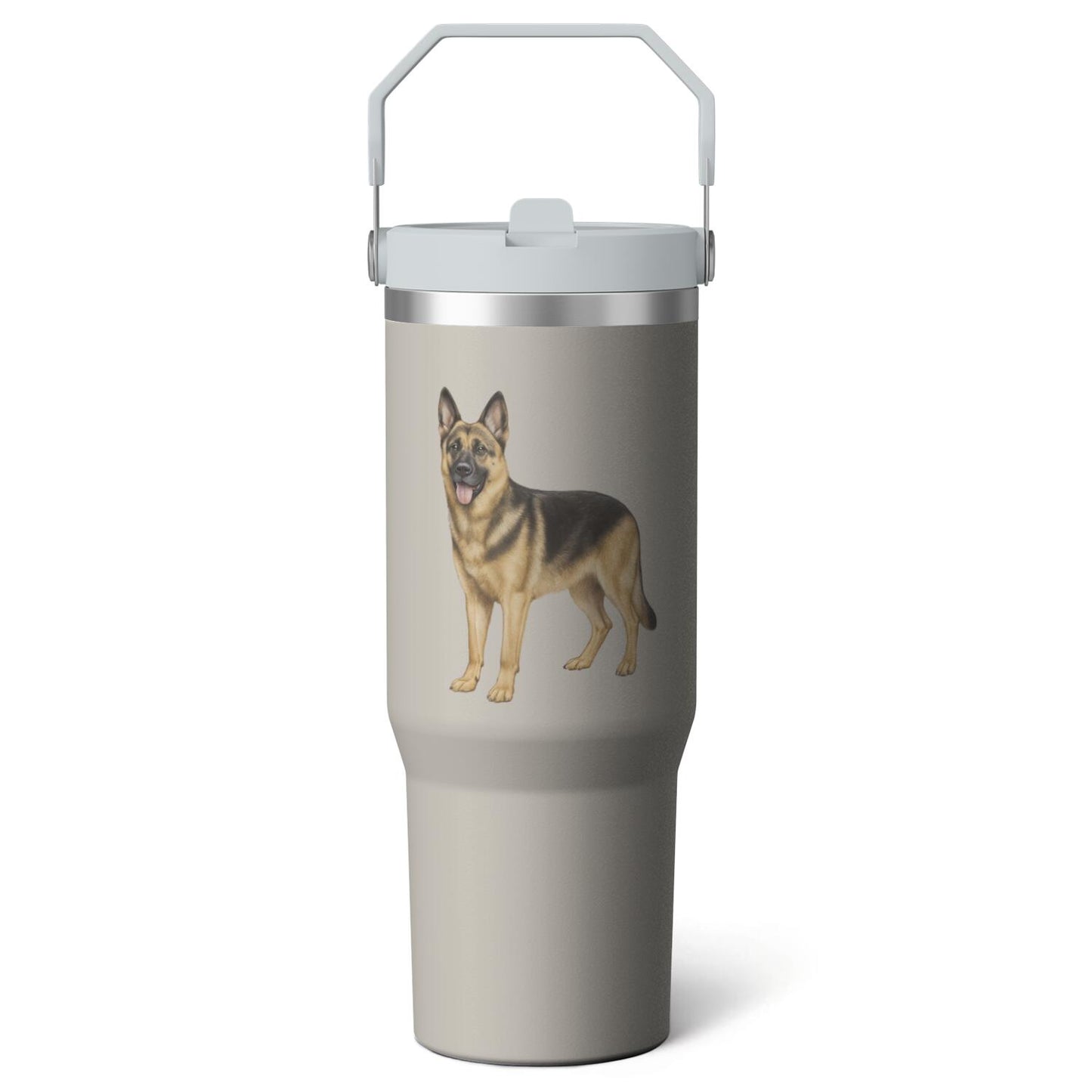 1pc Bow 30oz Tumbler with Straw & Handle - Insulated Stainless Steel Cup | Holiday Gift for Man Women (Christmas, Valentine's, Birthday)