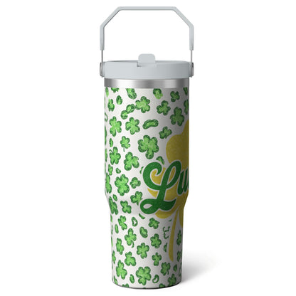 1pc Movie 30oz Tumbler with Straw & Handle - Insulated Stainless Steel Cup | Holiday Gift for Man Women (Christmas, Valentine's, Birthday)