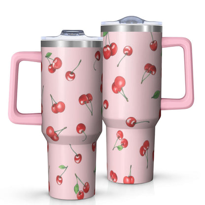 1pc nutcracker 40oz Tumbler with Straw & Handle - Insulated Stainless Steel Cup | Holiday Gift for Man Women (Christmas, Valentine's, Birthday)