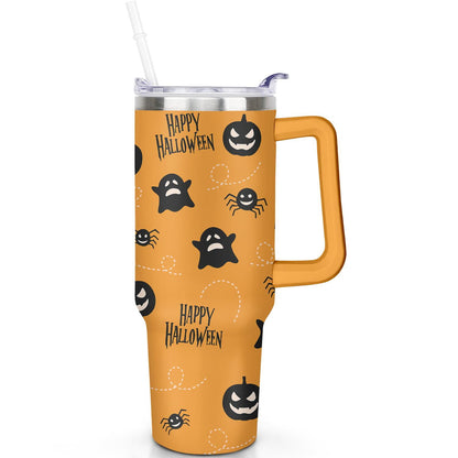 1pc Paw prints 40oz Tumbler with Straw & Handle - Insulated Stainless Steel Cup | Holiday Gift for Man Women (Christmas, Valentine's, Birthday)