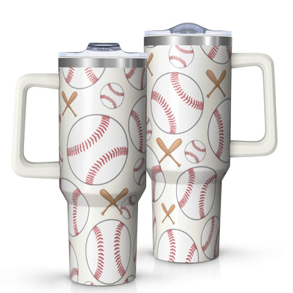 1pc nutcracker 40oz Tumbler with Straw & Handle - Insulated Stainless Steel Cup | Holiday Gift for Man Women (Christmas, Valentine's, Birthday)