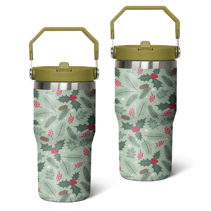 20 Oz Tumbler Christmas Tree Gift Tumbler with Lid and Straw, Birthday Gift Cup for Friend Women Men Coffee Travel Mug Thanksgiving Day Halloween Christmas Gift Water Bottle
