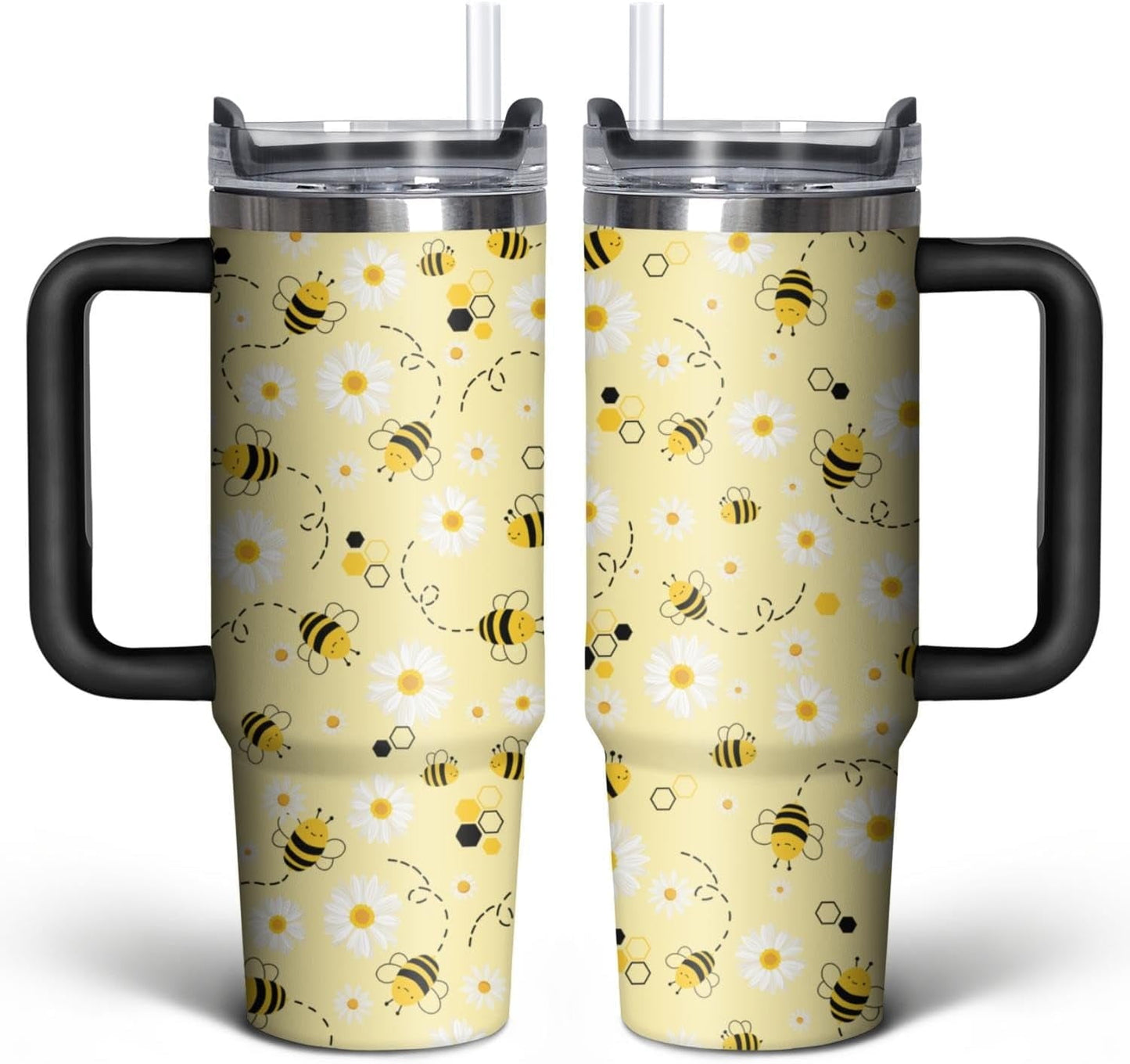 Football Lover Gift 30 oz Flip Straw Tumbler with Top Handle Football Pattern BPA-Free Leak Proof Stainless Steel Insulated Vacuum Flip Top Water Bottle for Sporting Working