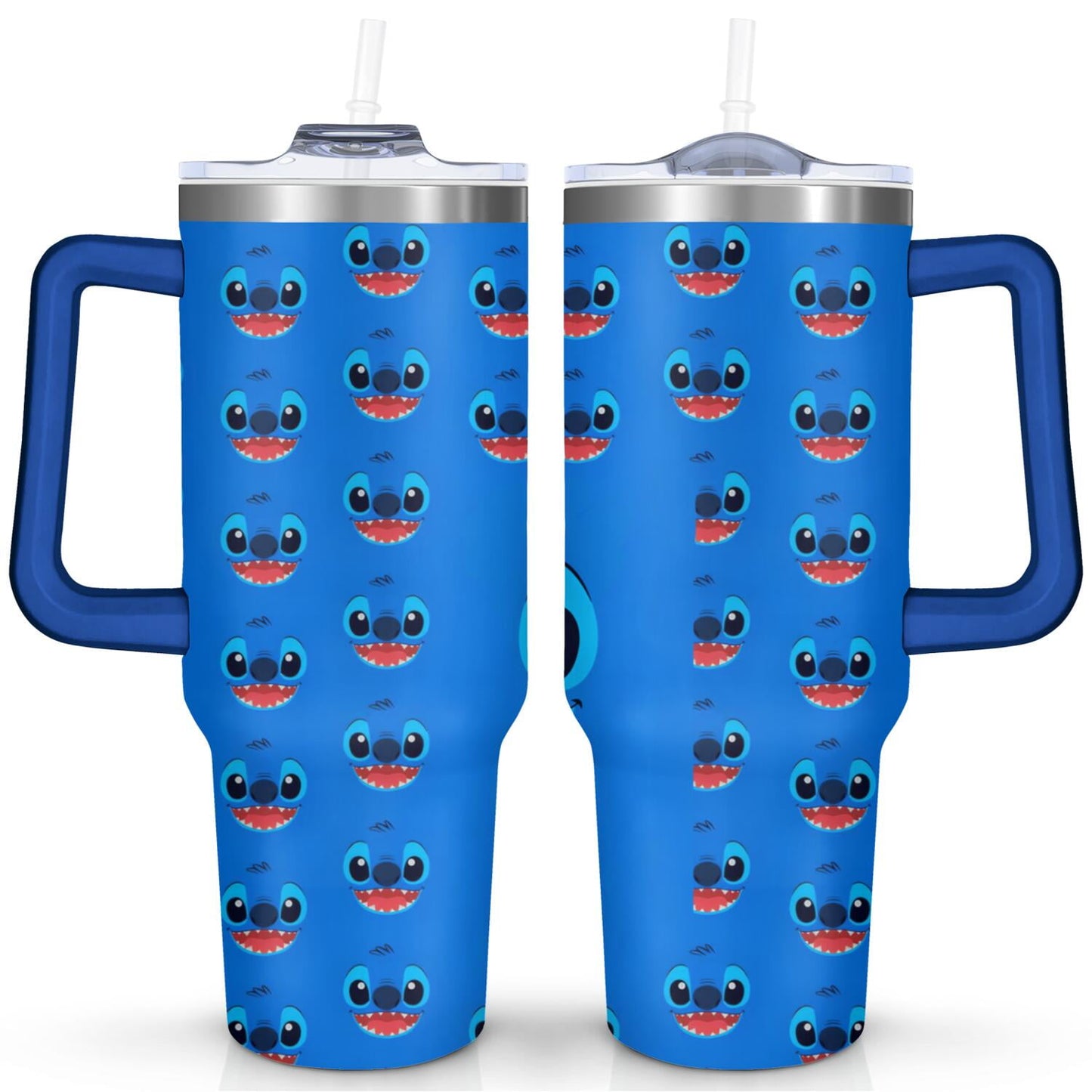 40oz Cartoon Movie Stainless Steel Tumbler with Lid and Straw,Spill Proof Cartoon Travel Cup for Cartoon Lovers Double Wall Vacuum Insulated Coffee Mug with Handle Pink