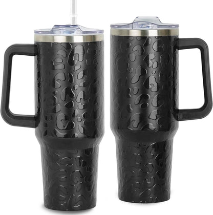 40oz Bee Tumbler With Handle Lid and Straw -Bee gifts for women Bee Travel Coffee Cup-Bee Gifts For Bee Lover-Bee Mugs