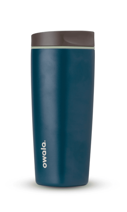 Owala SmoothSip Stainless Steel Coffee Tumbler, 20oz, Cotton Candy Sky