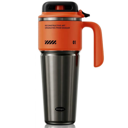 Sidagar 32 oz Stainless Steel Vacuum Insulated Tumbler with Straw and Handle, Arctic White
