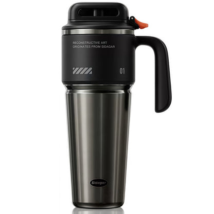 Sidagar 32 oz Stainless Steel Vacuum Insulated Tumbler with Straw and Handle, Arctic White
