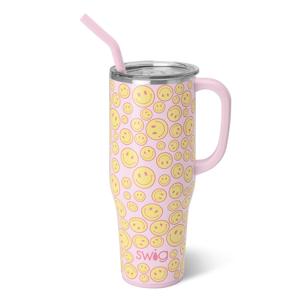 Swig Life 40oz Mega Mug | Insulated Stainless Steel Tumbler with Handle | Over The Rainbow
