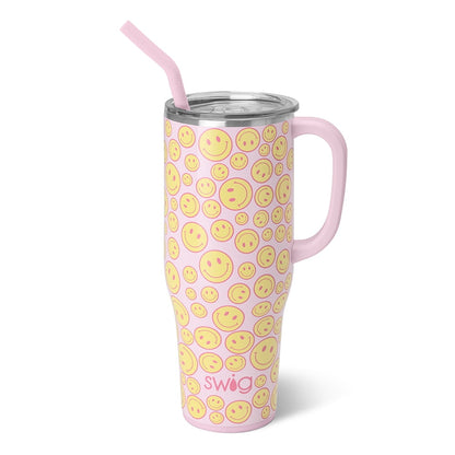 Swig Life 40oz Mega Mug | Insulated Stainless Steel Tumbler with Handle | Over The Rainbow