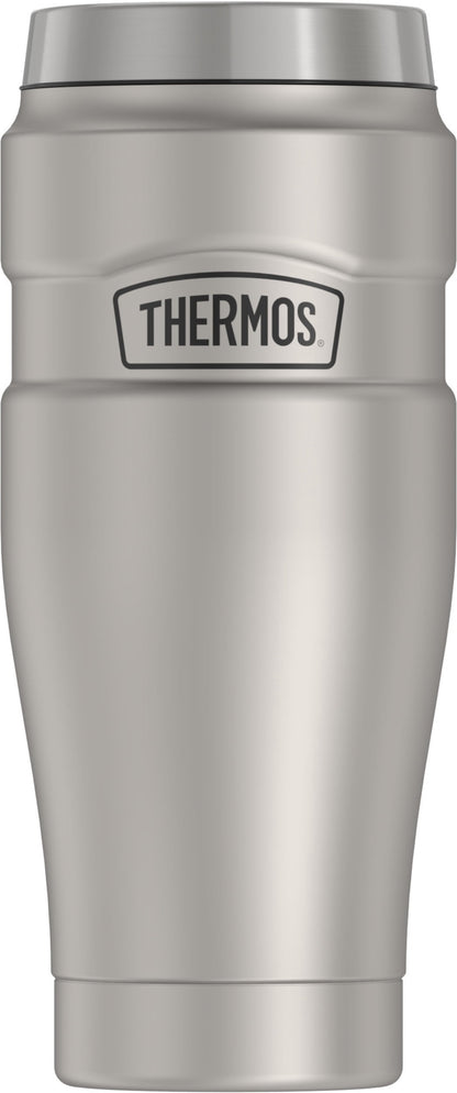 Thermos Stainless King Vacuum Insulated Stainless Steel Tumbler 16Oz Matte Rustic Red
